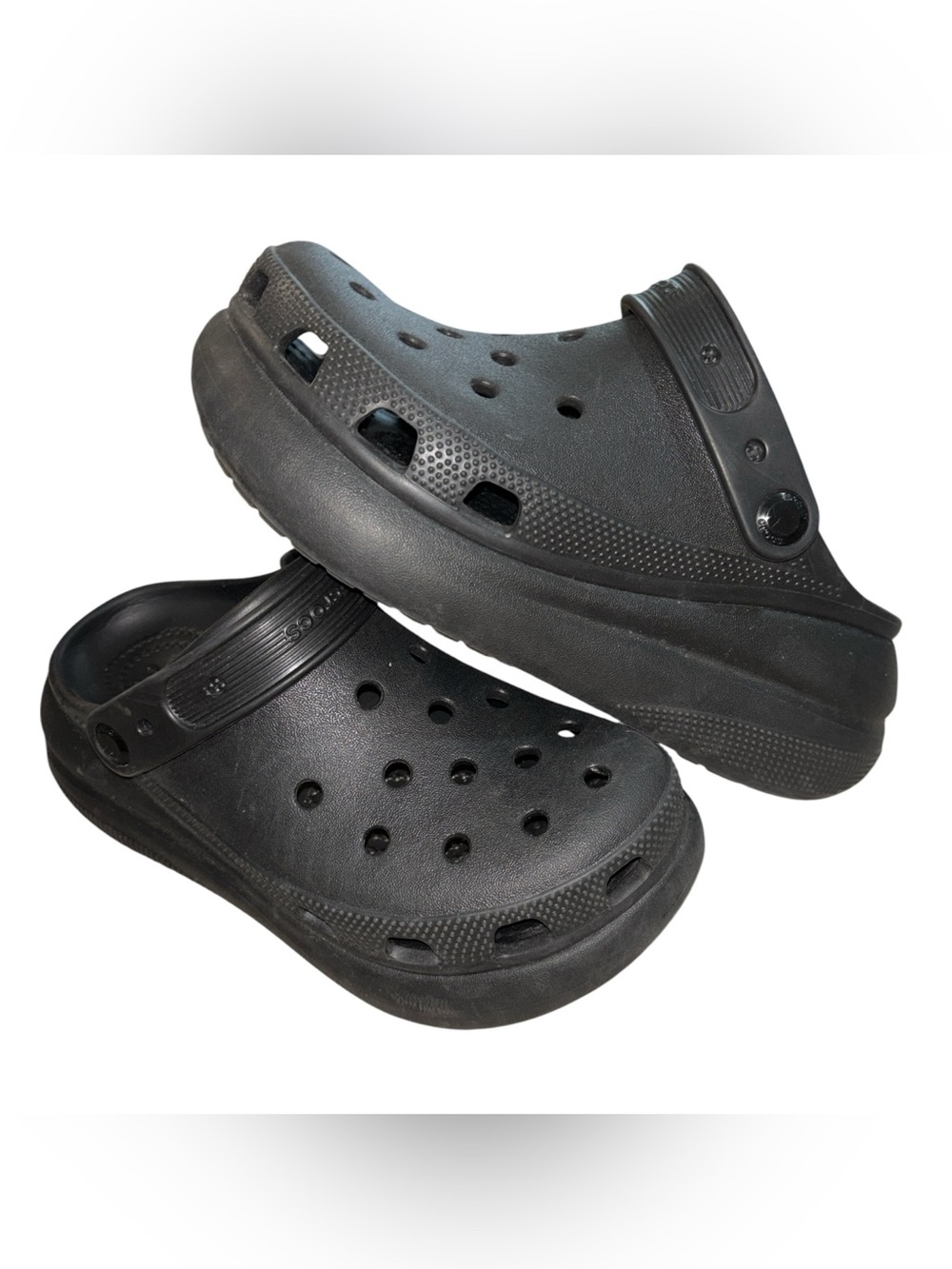 CROCS Black Classic Crush Clogs